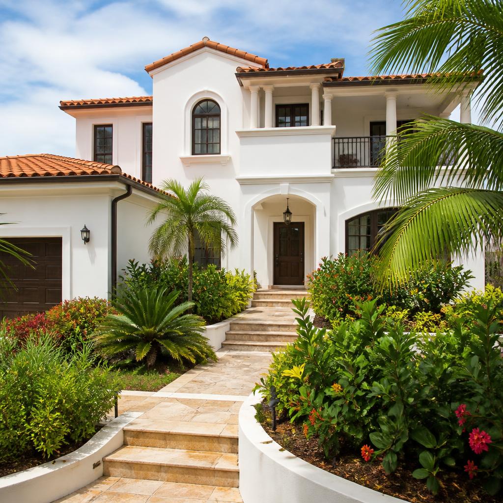 Freshly coated two-storey coastal home in Montego Bay